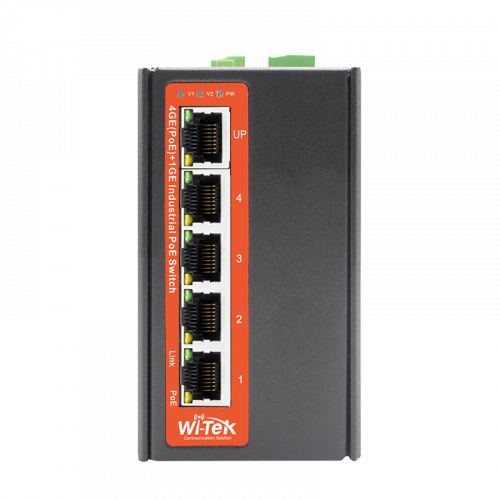 Wi-Tek WI-PS305G-I-DC Индустриальный неуправляемый Poe коммутатор