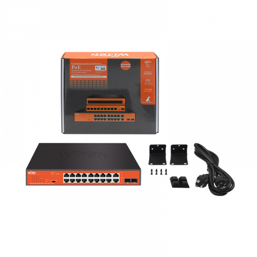 Wi-Tek WI-PS318GFH PoE коммутатор
