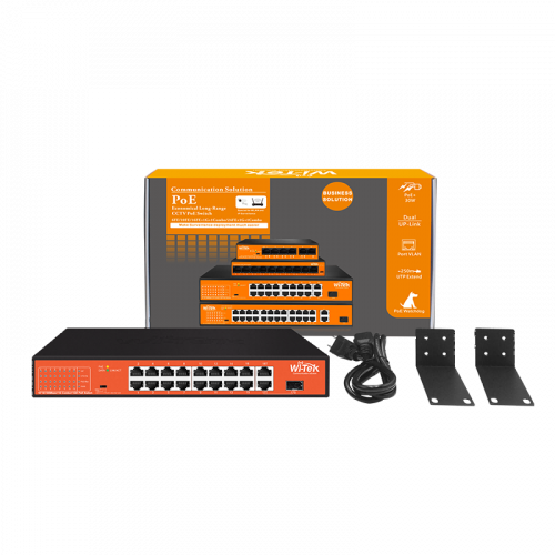 Wi-Tek WI-PS518GH PoE Коммутатор неуправляемый