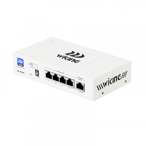Wi-Tek WK-PS305 V2 (Wiking series) 4-портовый Gigabit PoE коммутатор