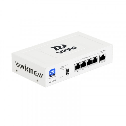 Wi-Tek WK-PS305 V2 (Wiking series) 4-портовый Gigabit PoE коммутатор