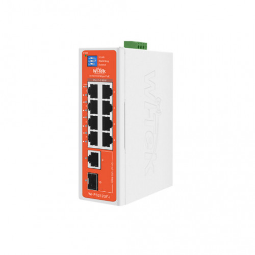 Wi-Tek WI-PS212GF-I V2 Неуправляемый Poe коммутатор 