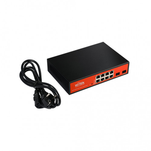 Wi-Tek WI-PS310GF Неуправляемый гигабитный коммутатор с функцией PoE