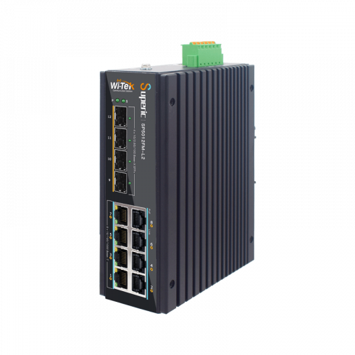 Wi-Tek SP5012FM-L2 PoE коммутатор управляемый