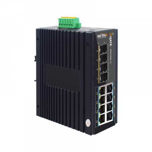 Wi-Tek SP5012FM-L2 PoE коммутатор управляемый