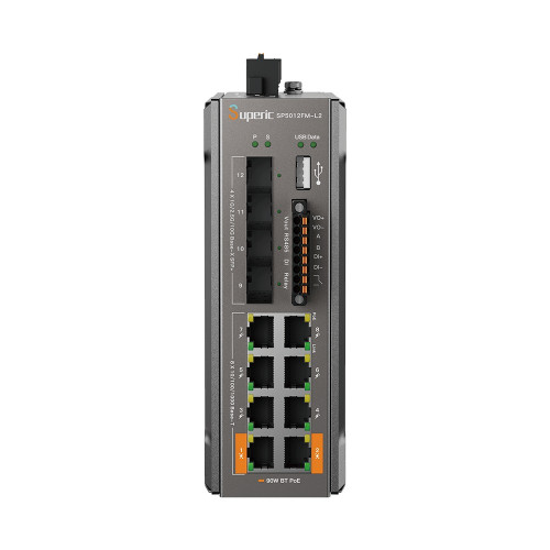 Wi-Tek SP5012FM-L2 V2 PoE коммутатор управляемый